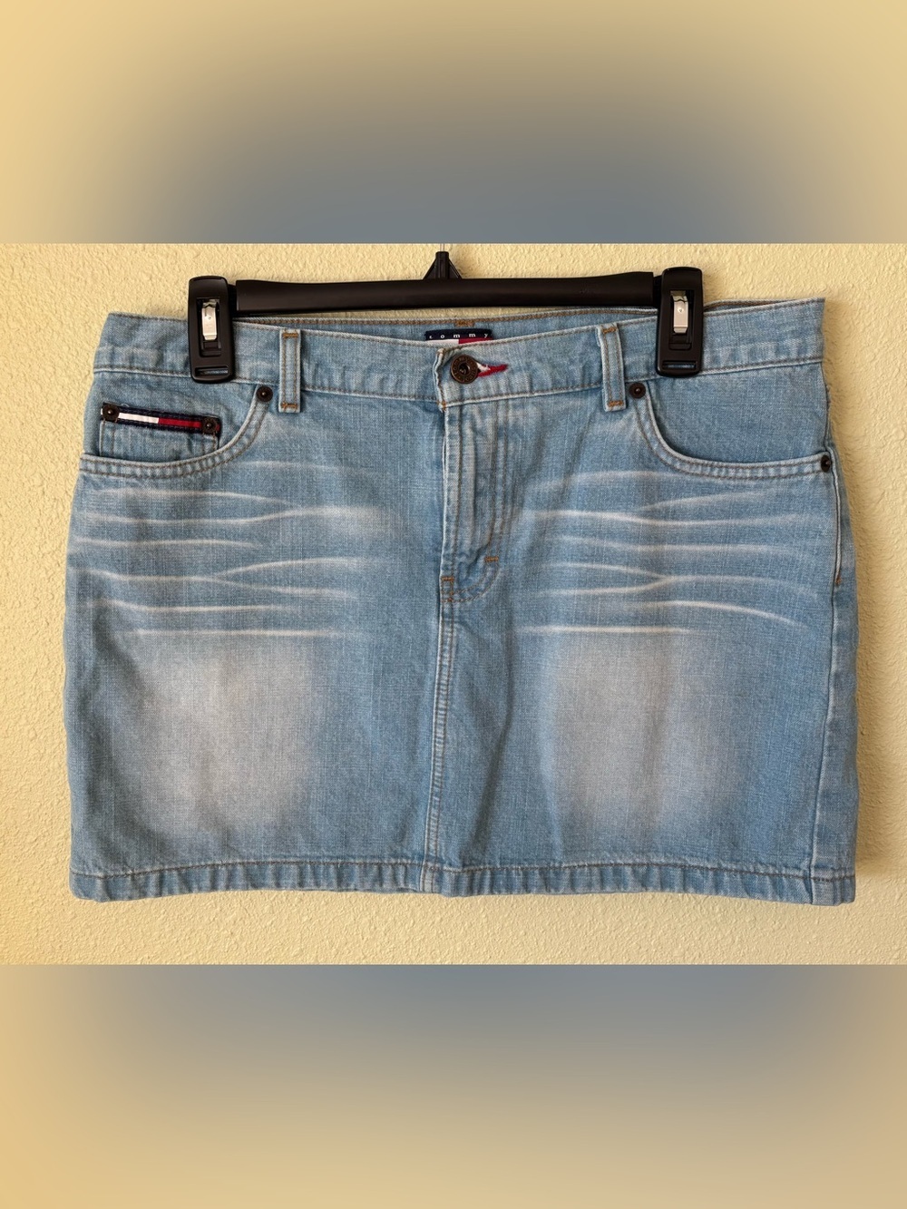 Vintage Tommy Hilfiger Blue Jean/Denim Mini Skirt Size: 11